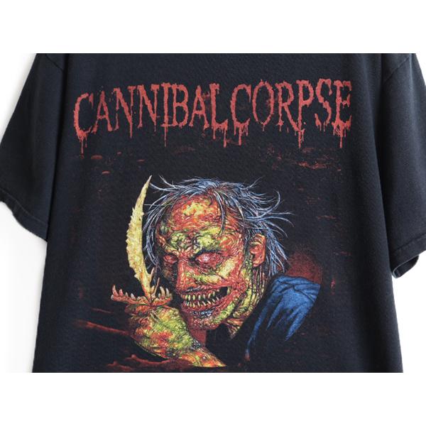 00s 人気 黒 □ Cannibal Corpse 2006 ツアー 半袖 Tシャツ メンズ L