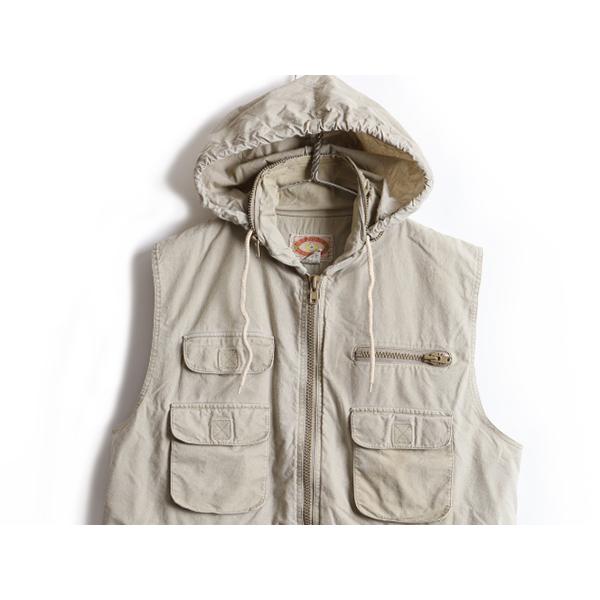 80's 旧タグ ビンテージ □ バナナリパブリック 多ポケット 収納フード