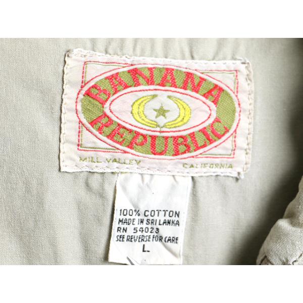 80's 旧タグ ビンテージ □ バナナリパブリック 多ポケット 収納フード
