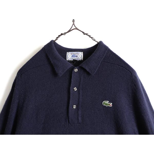 70s 80s ビンテージ □ アイゾッド ラコステ 長袖 ポロシャツ ( メンズ