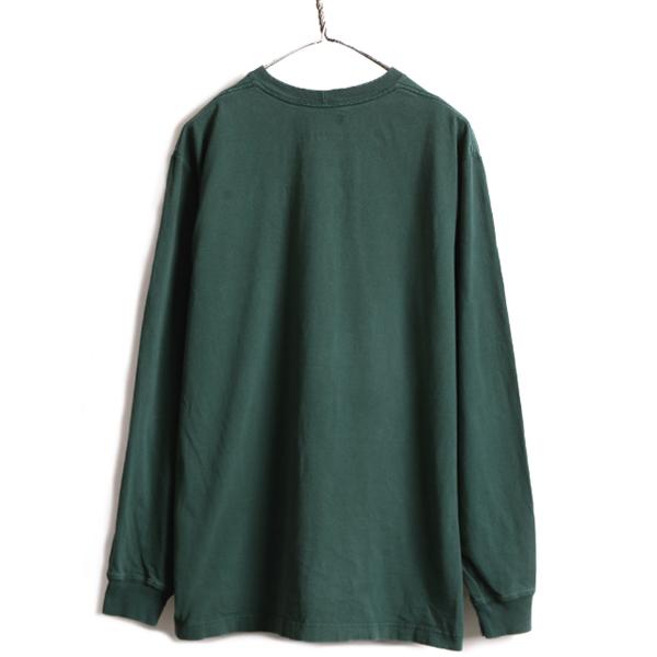 □ カーハート ポケット付き 長袖 Tシャツ ( メンズ M ) 古着 CARHARTT