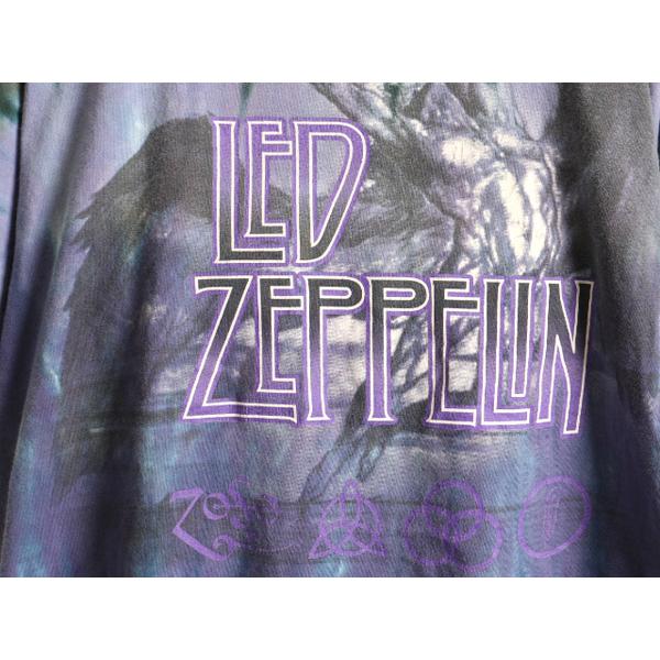 90s USA製 ☆ レッドツェッペリン プリント タイダイ 半袖 Tシャツ