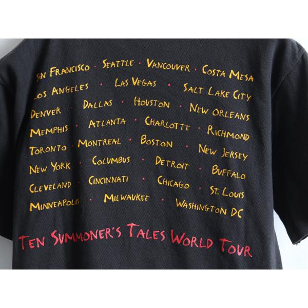 90s USA製 人気 黒 ☆スティング ツアー プリント 半袖 Tシャツ