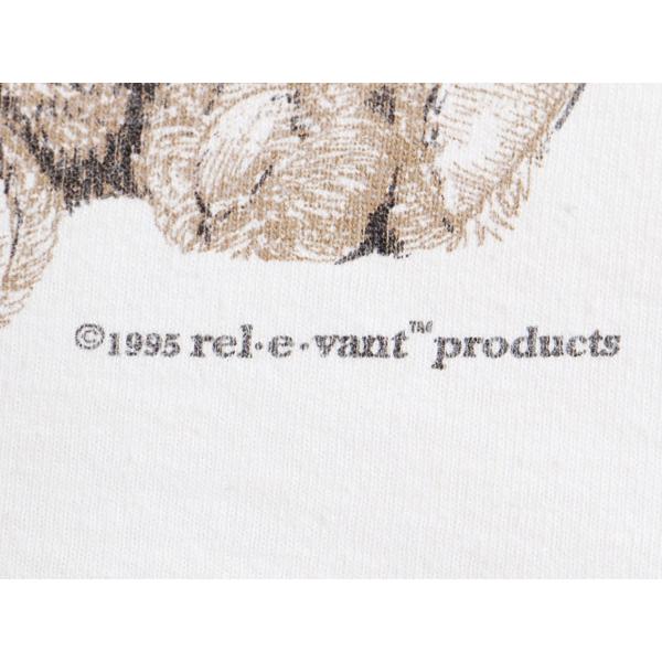 90s USA製 大きいサイズ XL ☆ rel.e.vant.products 熊 人形 総柄 