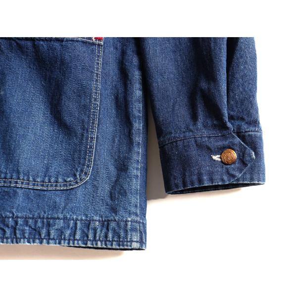 濃紺 70s ビンテージ ☆ ラングラー インディゴ デニム カバーオール