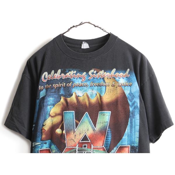 90s ☆ 97年製 MILLION WOMAN MARCH 両面 プリント 半袖 Tシャツ