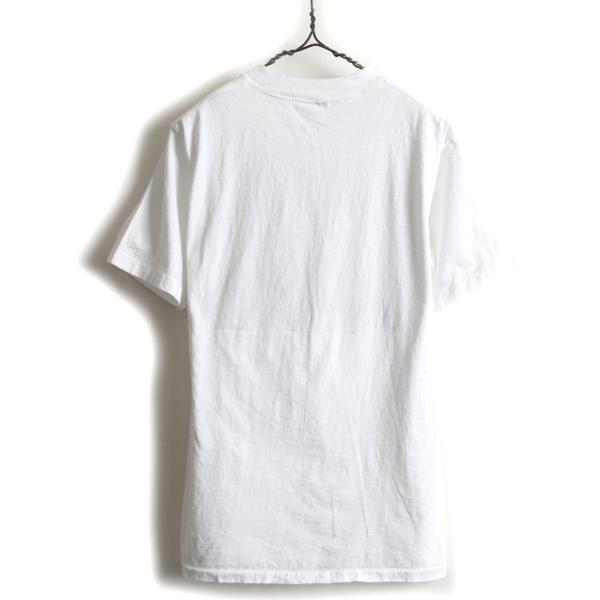 90s USA製 ☆ フォト アート プリント 半袖 Tシャツ ( メンズ M ) 古着