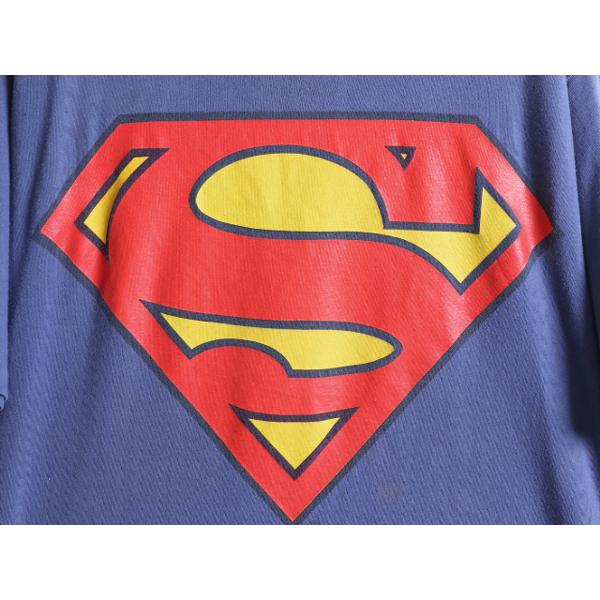90s USA製 大きいサイズ XL ☆ スーパーマン ロゴ プリント 半袖 T 
