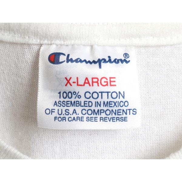 00s オールド ☆ チャンピオン ピルスナー アート 両面 プリント 半袖