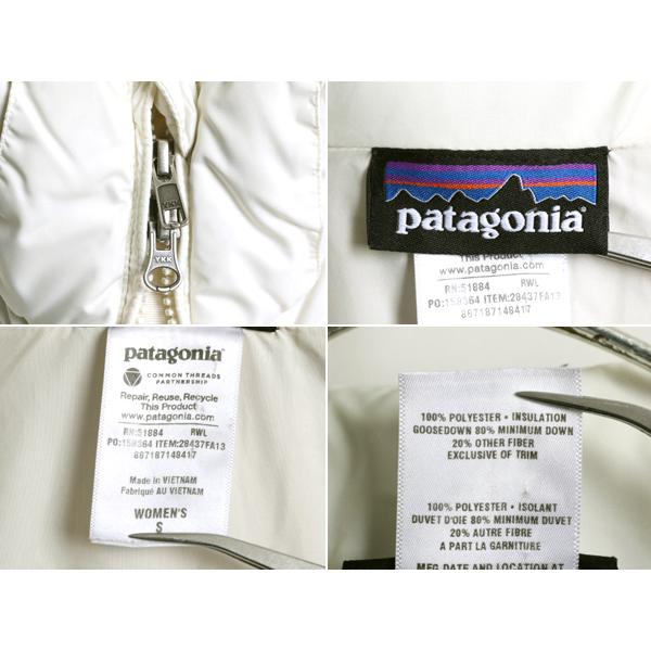 13年製 希少サイズ S ■ パタゴニア ダウン ウィズ イット コート ( レディース ) Patagonia ロング アウトドア フルジップ 白 ジャケット｜tzdfb97470｜05