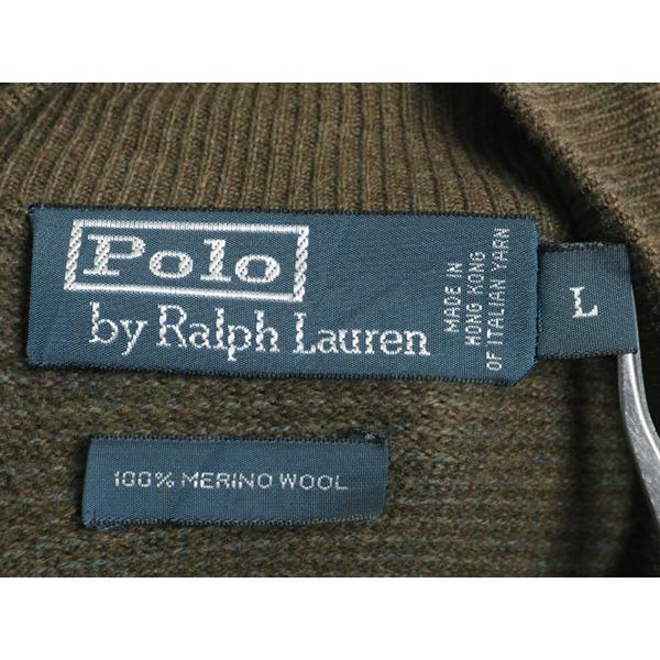 90s 高級 100% メリノ ウール □ POLO ポロ ラルフローレン ヘンリー