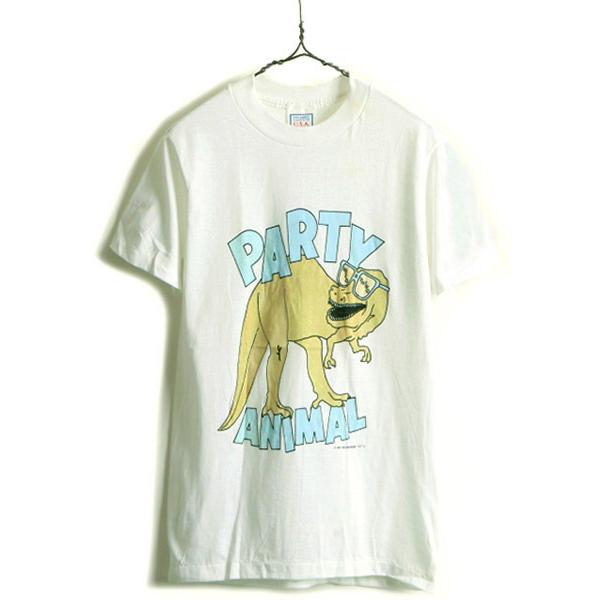 デッドストック 90s Usa製 恐竜 キャラクター プリント 半袖 Tシャツ メンズ M 新品 90年代 アメリカ製 シングルステッチ 白 未使用 X Jnd11y22n13 Master Plan 通販 Yahoo ショッピング