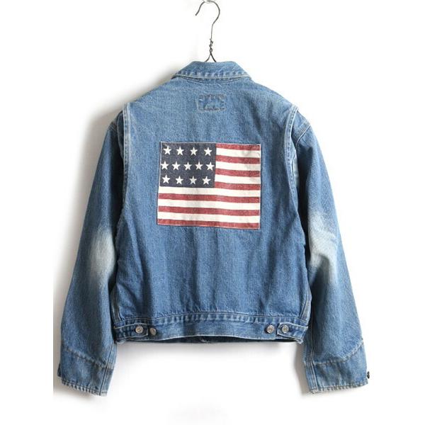 新品入荷 デニム パッチ 星条旗 ビッグ ラルフローレン ポロ Polo オールド 白タグ 90 S ジャケット