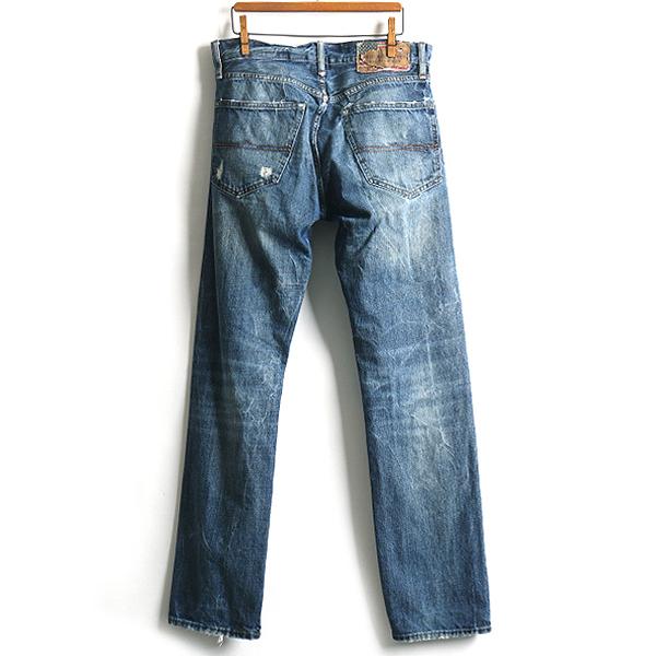 シルバーピーチ ポロラルフローレン ダメージ加工ストレッチテーパード