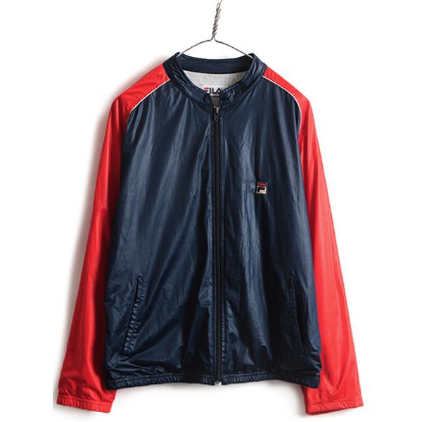 注目ブランド ジャケット ジャージ ナイロン ライナー付き メッシュ フィラ Fila ビンテージ イタリア製 80s ジャンパー 80年代 古着 程 M メンズ その他ジャケット Floridapace Gov