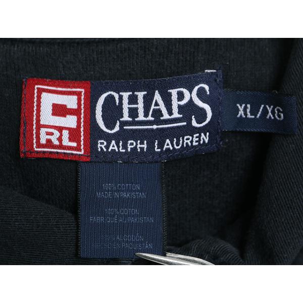 90s チャップス ラルフローレン ボーダー 長袖 ラガー シャツ メンズ XL 90年代 オールド CHAPS ラグビーシャツ ポロ 大きいサイズ 2トーン｜tzdfb97470｜04