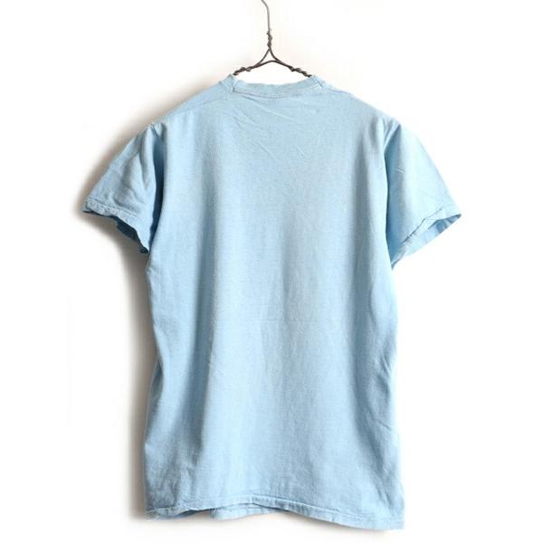 70s ビンテージ USA製 □ キャラクター 染込み プリント 半袖 Tシャツ