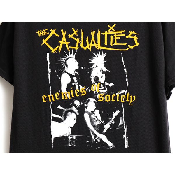 00s オールド 人気 黒 □ CASUALTIES カジュアルティーズ 両面