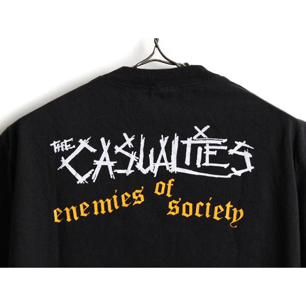 00s オールド 人気 黒 □ CASUALTIES カジュアルティーズ 両面