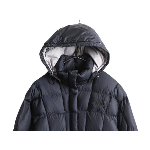 US企画 ノースフェイス ロング ダウン コート レディース S / The North Face アウトドア パーカー ジャケット 600フィル キルティング 紺｜tzdfb97470｜02