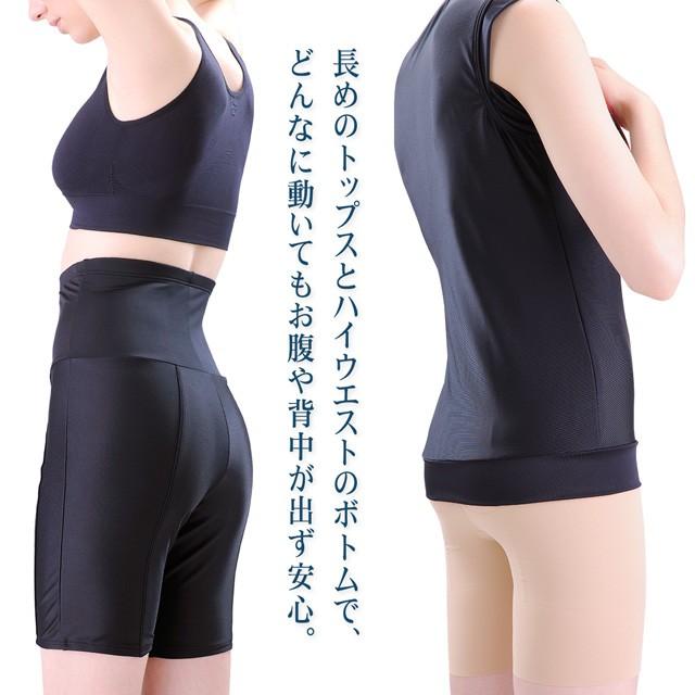ボトムス単品 体型補正 フィットネス 水着 ハイウエスト 3分丈レギンス