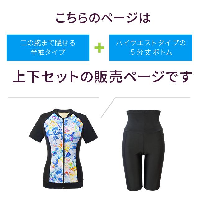 フィットネス水着 レディース 40代 50代 60代 セパレート 大きい
