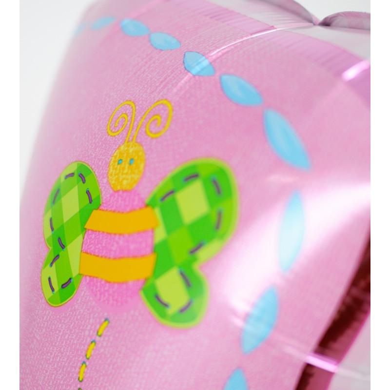 バルーン ギフト 1才 誕生日 電報 風船 装飾 スマイル ファーストバースデー48 女の子用｜u-balloon｜04