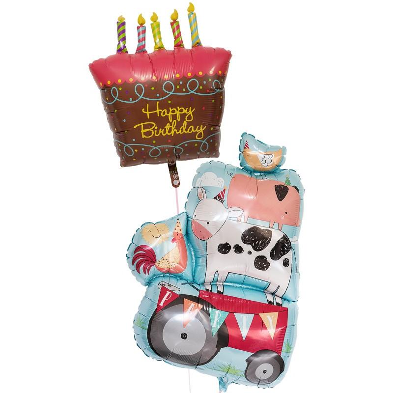 バルーン ギフト 誕生日 電報 風船 装飾 バースデーケーキ ぞうさん 誕生日バルーン137 G Btd 0137 ユーバルーン 通販 Yahoo ショッピング