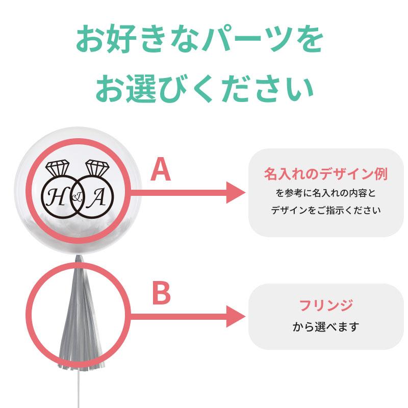 バルーン フリンジ コンフェッティ 名入れ 結婚式 誕生日 電報 パーティー 風船 装飾 プリフィクス14 |  | 03