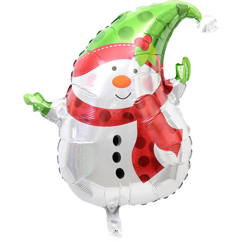 バルーン ギフト クリスマス プレゼント お祝い 電報 風船 装飾 雪の結晶 スノーマン クリスマスバルーン7｜u-balloon｜05