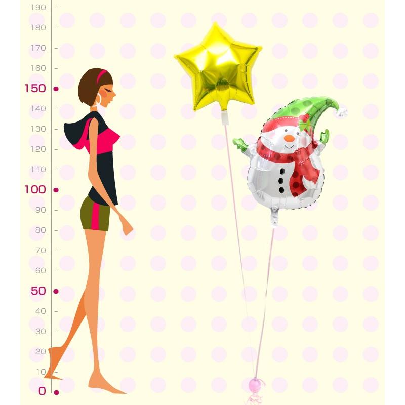 バルーン ギフト クリスマス プレゼント お祝い 電報 風船 装飾 スノーマン クリスマスバルーン9｜u-balloon｜02