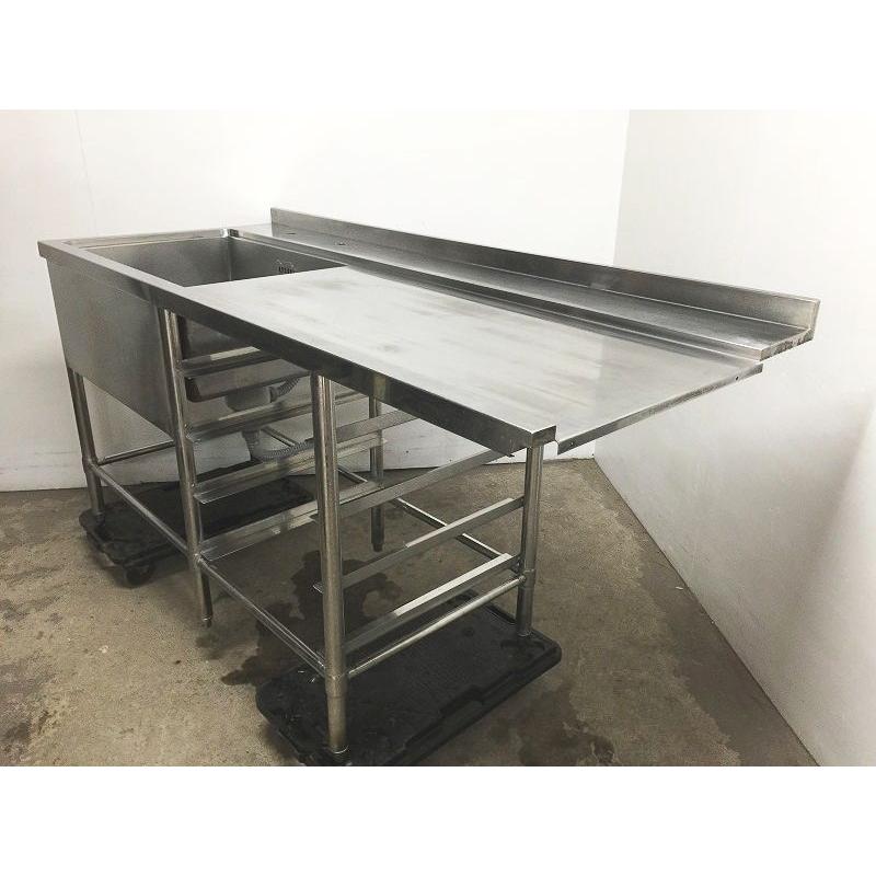 ◇DB0607 | ソイルド台付き1槽シンク 食洗右 マルゼン W1800 ◇DB0607 | ソイルド台付き1槽シンク 食洗右 マルゼン W1800