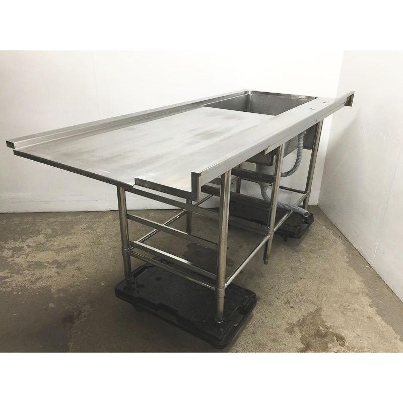 ◇DB0607 | ソイルド台付き1槽シンク 食洗右 マルゼン W1800 ◇DB0607 | ソイルド台付き1槽シンク 食洗右 マルゼン W1800