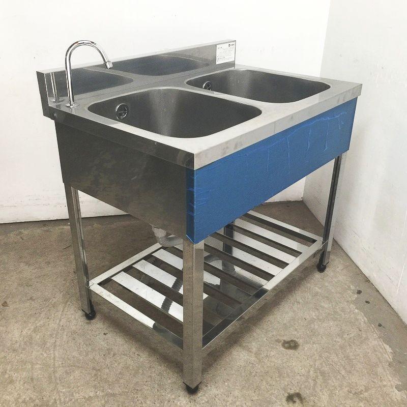 中古日本製ステンレスシンク蛇口付き - 家具 中古日本製ステンレスシンク蛇口付き - 家具