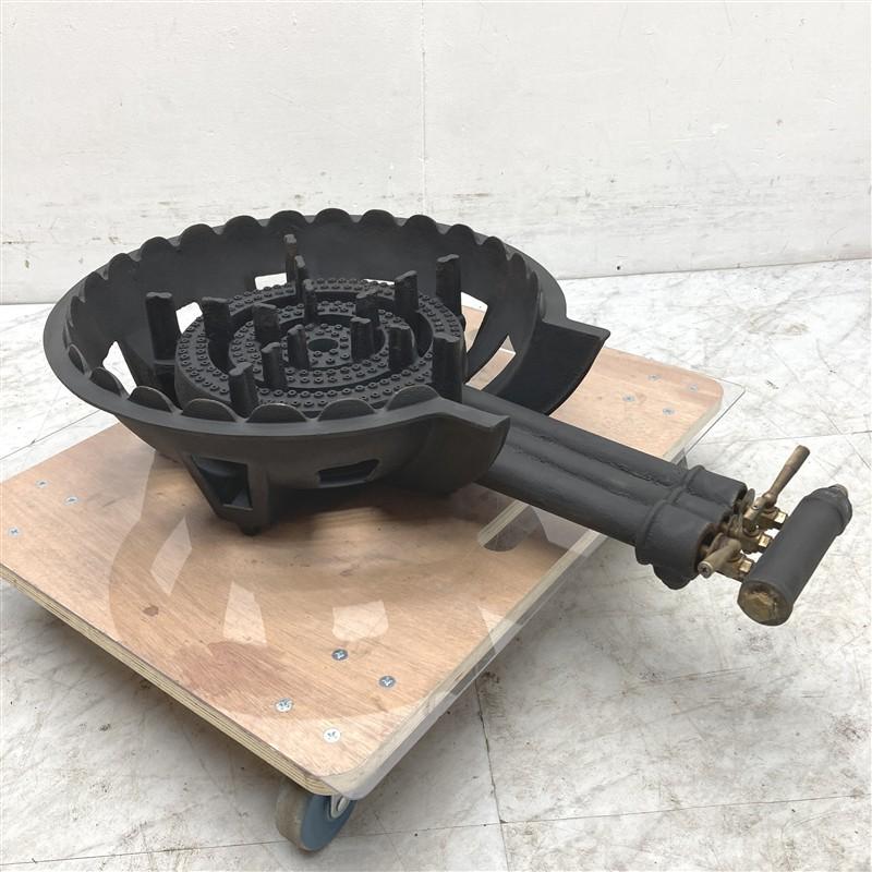 鋳物コンロ 都市ガス W435×D660×H160mm 中古 業務用 厨房用 【FE2511