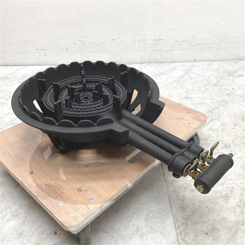 鋳物コンロ LPガス W440×D670×H150mm プロパンガス 中古 業務用 厨房用 