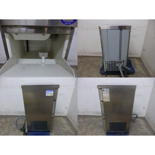 飲食、厨房用 GA2706|業務用 製氷機 サンヨー SIM-S28A W395×D450×