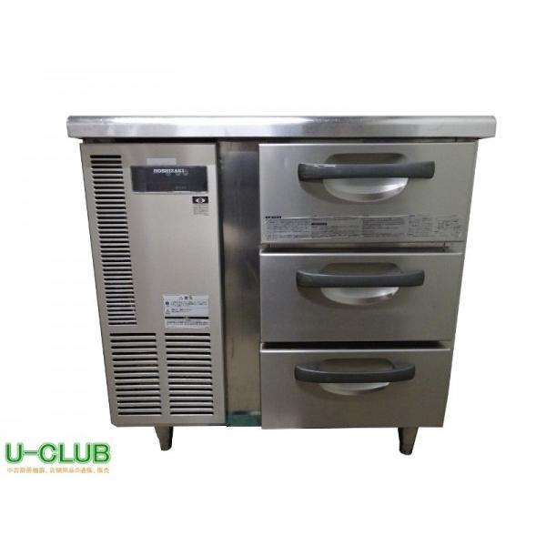 ※◆IB1412|台下冷蔵庫　冷蔵ドロワー　RT-80DNC　厨房用　業務用　ホシザキ　中古　W800×D600×H800mm　コールドテーブル