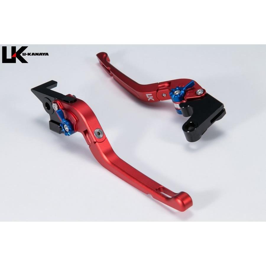 U-KANAYA UK ユーカナヤ ホンダ CBR400R('22〜) 400X('22〜) NC56 NC65 アルミ レバー セット TYPE-R 可倒式 クラッチ ブレーキ