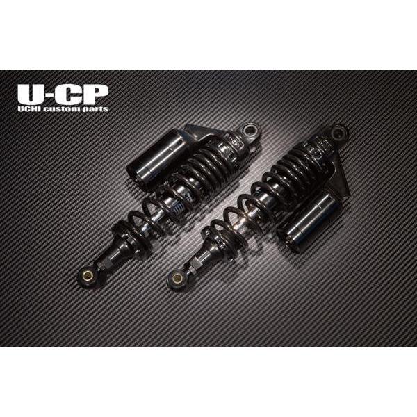 U-CP KAWASAKI カワサキ ZEPHYR ゼファー750 ゼファー1100 リアショック リアサスペンション タンク付 【ベース色ブラック×タンク色ブラック】BKBK