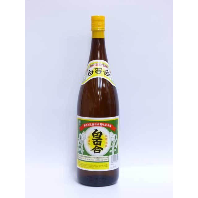送料無料 池原酒造所 白百合 30度 1800ml (1升瓶） 6本セット 泡盛