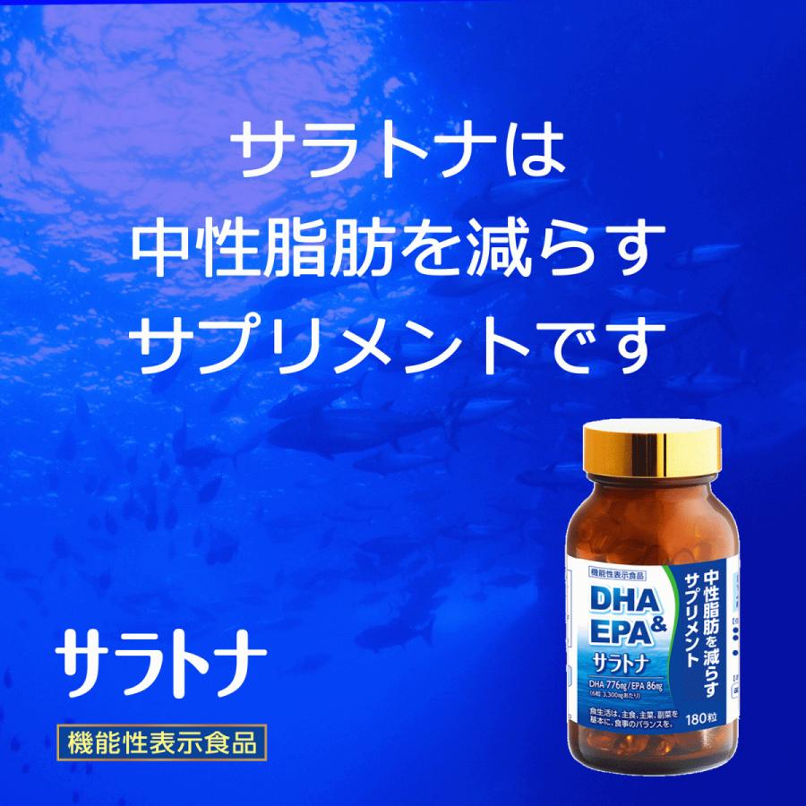機能性表示食品 サラトナ EPA ＆ DHA サプリメント オメガ3 青魚 オメガ3脂肪酸 中性脂肪 ユニテックメディカル 公式の画像