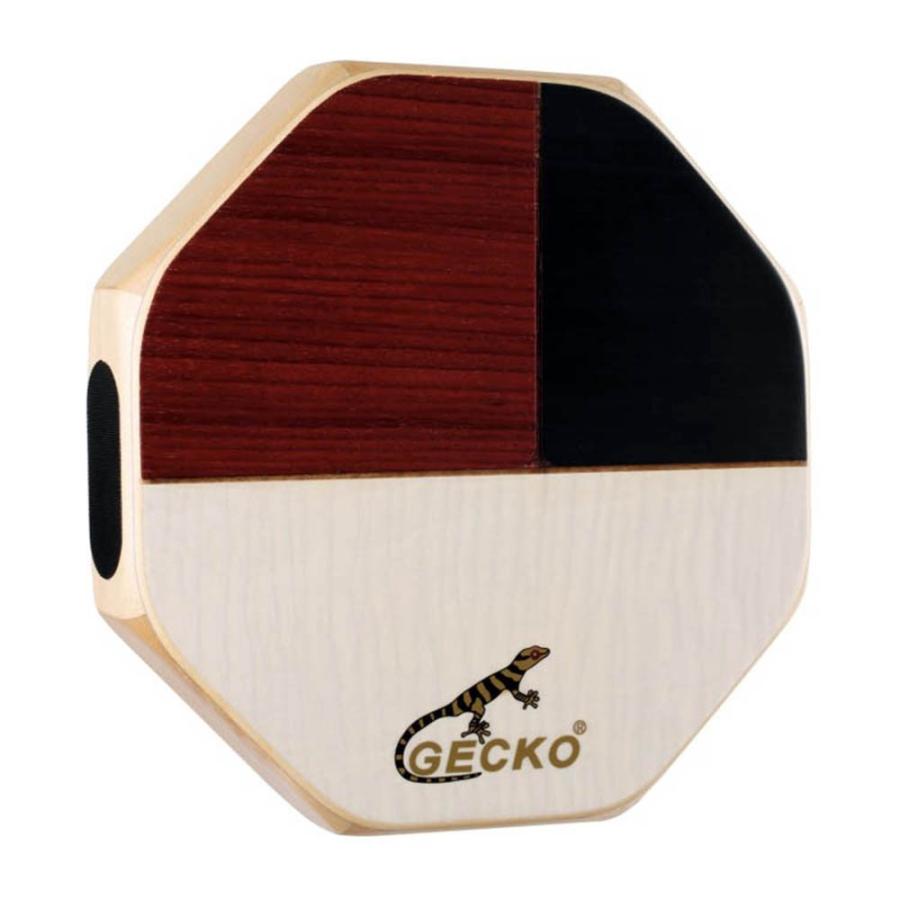 GECKO カホン Cajon マルチパッド 打楽器 木製 太鼓面 ハズ/ブラック