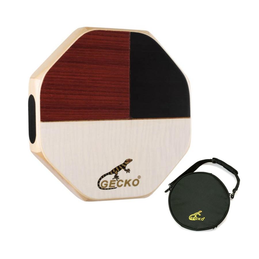 GECKO カホン Cajon マルチパッド 打楽器 木製 太鼓面 ハズ/ブラック