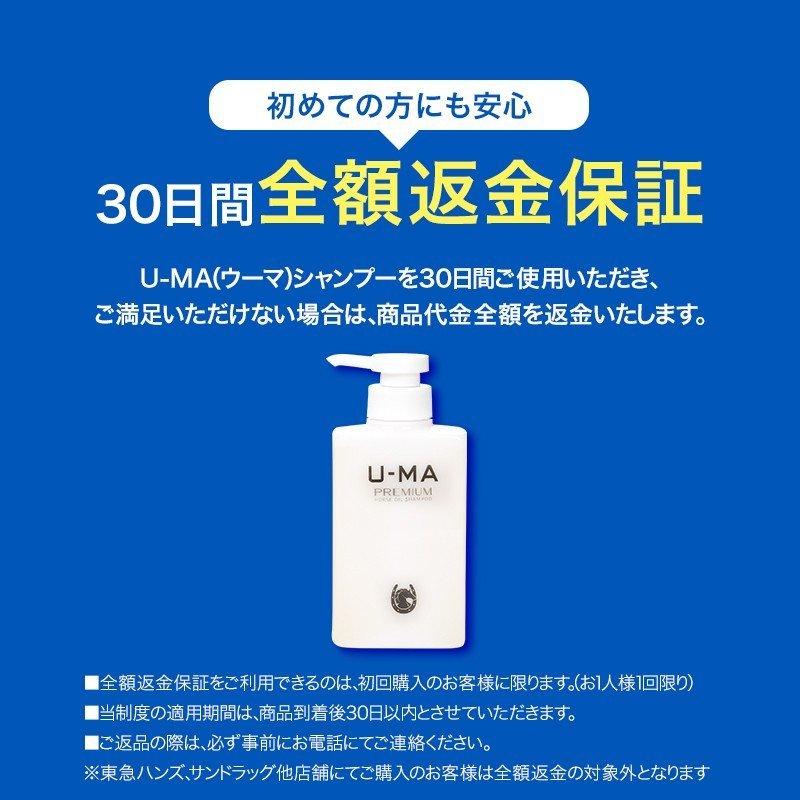 シャンプー セット 300ml 3本 メンズ 男性 馬油 アミノ酸 スカルプ 薬用 頭皮 育毛 抜け毛 薄毛 フケ ノンシリコン｜u-ma-store｜08