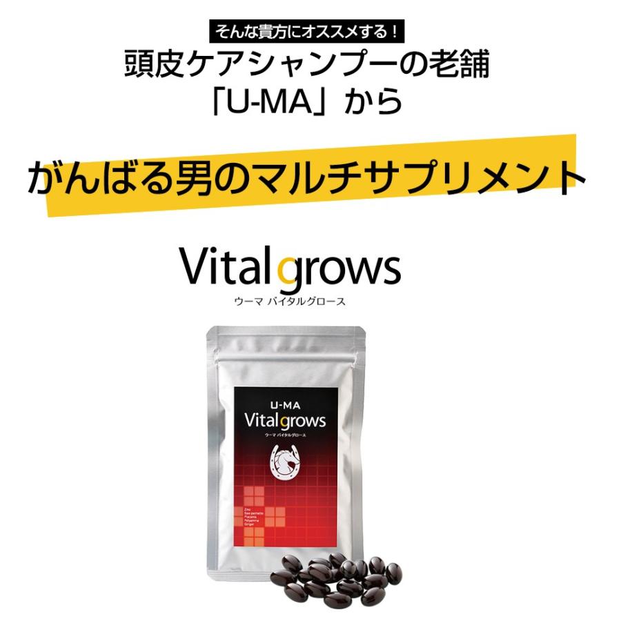 U-MA Vital grows 3袋セットサプリ ノコギリヤシ 亜鉛 ウーマバイタルグロース サプリメント｜u-ma-store｜08
