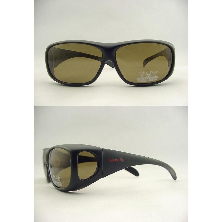 Coleman サングラス 正規品 コールマン 偏光 オーバーグラス 紫外線カット 眼鏡の上から装着 ゴルフ スポーツ 暑さ対策 黄砂 黄砂対策 送料無料 100T◇ CO3012 | Coleman | 07