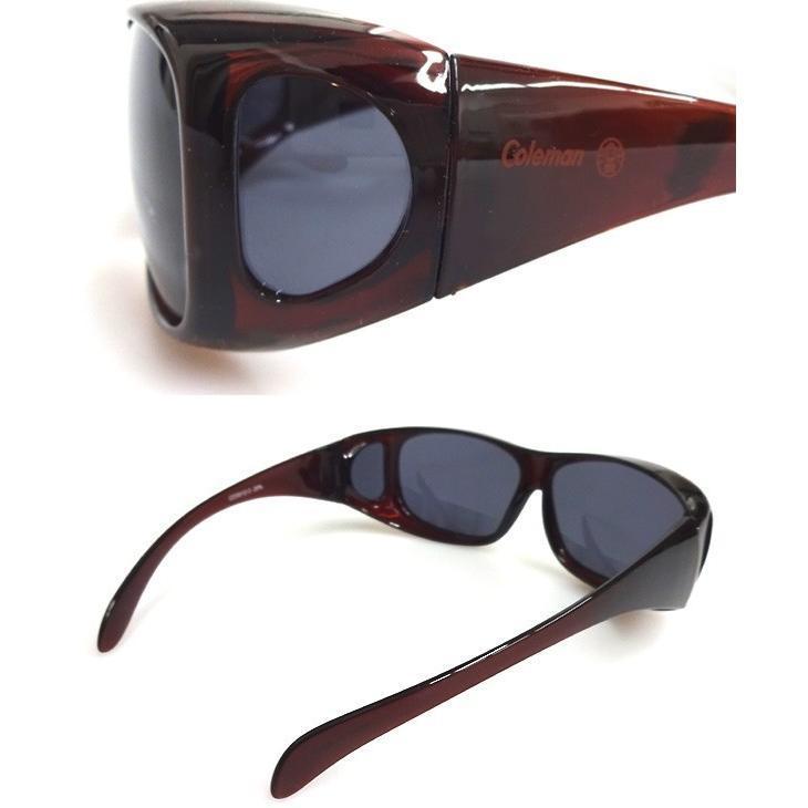 Coleman サングラス 正規品 コールマン 偏光 オーバーグラス 紫外線カット 眼鏡の上から装着 ゴルフ スポーツ 暑さ対策 黄砂 黄砂対策 送料無料 100T◇ CO3012 | Coleman | 09
