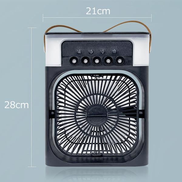 扇風機 ミストファン 600ml タンク 卓上 USB給電式 加湿器 タイマー 7