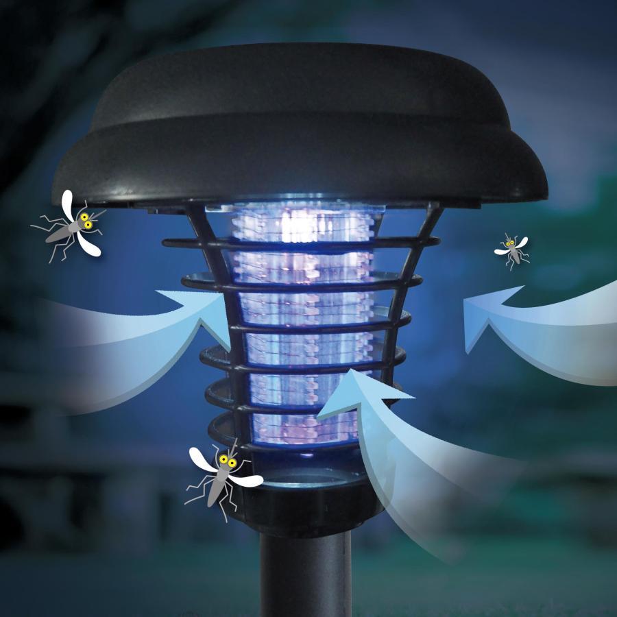 ガーデン殺虫ライト ソーラー充電 ガーデンライト 電撃殺虫灯 ブルーライト 誘引 屋外 庭 外灯 夜間 玄関 虫対策 送料無料- 60N◇ ガーデン殺虫ライトAXL |  | 07